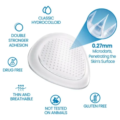 Elycura microdart patch for joint areas